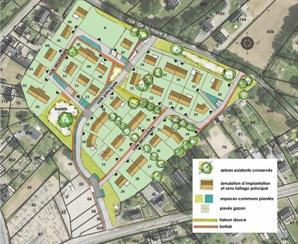 Le Grand Chêne Crossac terrains lotissement
